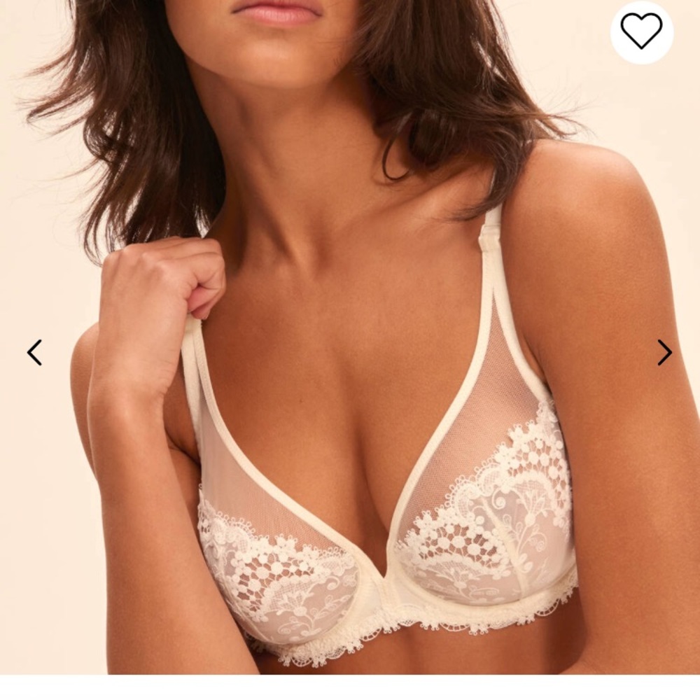 Simone Perele “Wish” DEEP RED lace full cup bra